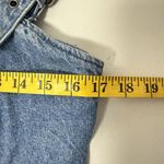 Forever 21 Y2K Denim Bodycon Mini Dress Large Blue Buckles Western Boho Fitted Casual Cute Photo 5