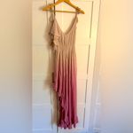 Pink Ombre Tiered Maxi Dress Cover Up Fate Size Small Photo 1