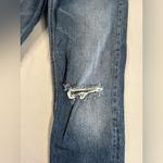 Vervet Blue Jeans Womens 28 Skinny Leg Distressed Mid Rise Stretch Casual Denim Photo 2