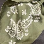 Haute Hippie  | Olive Paisley Scarf Photo 2