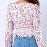 Princess Polly  Smocked Melvin Red and Black Polka Dot Ruffle Hem Top Sz. 6 Photo 1