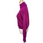 Vintage Tyrolia Skiwear wool blend turtleneck ski sweater raspberry size small S Purple Photo 2