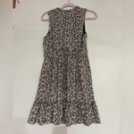 Iz Byer  Navy Floral Dress Photo 3