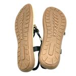 Womens Thong Sandals Ankle Strap Owl Rhinestones Black Size 40 US 8 Photo 4