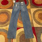 Tinseltown NWT  Curvy High Rise Baggy Straight Leg Jeans Distressed Junior’s 3 Photo 1