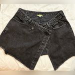 Gianni Bini  Asymmetrical Black Denim Skirt Photo 0