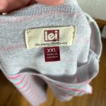 L.E.I Y2K | Lara Tissue Fleece Striped Pullover Top Photo 2