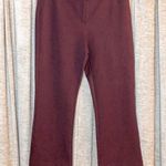Halogen Maroon Cropped Ponte Pants Size 10 Photo 0