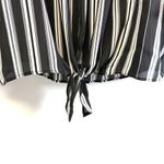 Fortune + Ivy  Black White Striped Women's Blouse XXL-Plus Size Photo 2