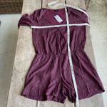 Jessica Simpson  Womens Romper Sz Medium Natalia Winetasting‎ Geometric Print NEW Photo 3