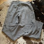 CREATURES OF COMFORT Gingham Pants Size 4 Black Photo 4