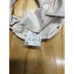 K.Jen Dress Women's Large White Floral Embroidered Backless Long Sleeve Preppy Photo 8