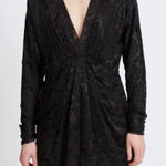 Rag and Bone  Eloise Velvet Burnout Mini Dress Black Silk Blend Sz 2‎ Photo 0