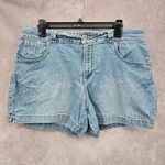 Faded Glory  Blue Denim Jeans Boho Western Casual Women's Shorts Size 14 Photo 0