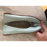 Furla  Ice Blue Leather Bow Ballet Flat Photo 2