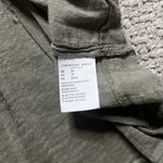 American Eagle  Womens XS Long Sleeve babydoll‎ Blouse Olive Green Open Back Boho Photo 7