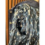 Dennis Basso blue suede jacket size 3x stylish heavy Photo 6