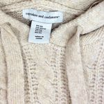 Cupcakes & Cashmere Pullover Sweater Womens XS Hooded Cable knit Fishermancore Photo 3