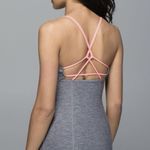 Lululemon Heathered Slate Grapefruit Dancing Warrior Athleisure Tank Top Size 4 Photo 0