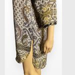 Fig and Flowers Floral Tunic Sz M Gold Size M Photo 6