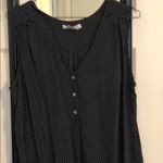 Polka dot top. Size Pl. great with white jeans Black Photo 0