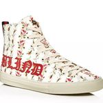Gucci Women's Major Blind For Love Rose Print Satin High Top Sneakers Photo 0