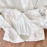 Sherri Hill  White Lace Rhinestone Mermaid Wedding Gown Photo 11