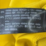 ZARA NEW Womens Yellow Ruched Strapless Bandeau Midi Bodycon Tank Tube Dress M Photo 3