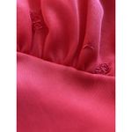 Vintage 50s 60s Red Sz 36 Nightgown Tulle Lace Trim Peignoir Slip Dress Snowdon Photo 9