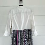 Eliza J Mixed Women’s 12 Media White Shirt Dress Printed Maxi NWT New Photo 7