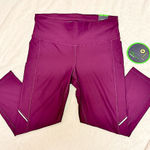 Xersion *NWT* ‎ maroon capri athletic leggings small Photo 0