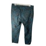 Etcetera  navy‎ blue paisley jeans size 10 Photo 2