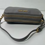 Miu Miu Madras Mini Logo Camera Wristlet Pouchette Clutch Purse Bag Photo 3
