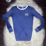 PINK - Victoria's Secret Pink heathered blue Longsleeved tops sz XS Photo 3