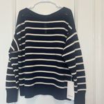 Lululemon Cotton Crochet Pullover Club Blue / Light Ivory Size Large Photo 2