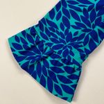 Aryeh  Bell Sleeve Skimmer A-Line Dress Turquoise Royal Blue Size L Photo 2