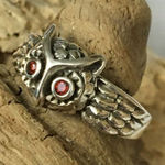 Sterling and CZ Owl Toe Ring Midi Ring Silver Photo 0