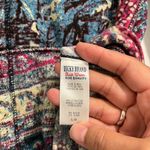 Lucky Brand Blue/ Red Bohemian Print Hooded Zip Front Sweatshirt Sz. L Photo 6