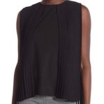 For Cynthia  black pleated overlay blouse size large Photo 0