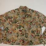 Liz Claiborne Vintage Liz Wear | Floral Denim Jacket C25 Photo 7