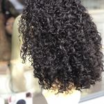 Black curly lacefront wig Photo 5