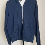 Vince Coastal Blue Zip Up Hoodie Photo 0