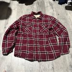 Wrangler Plaid navy Blue Red Women’s Wranglers Sherpa lining Coat Jacket Pockets vintage Photo 1