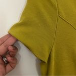 Boden Chartreuse Midi Dress Mustard Yellow Green Cap Sleeve Knee Length Size 4R Photo 9