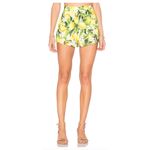 Show Me Your Mumu  Martine‎ Shorts Citrus Lemon Print Yellow Size Small Photo 1