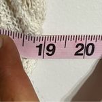 Vintage White Mossimo Crochet Top Size Medium Long Sleeve Open Knit Photo 9