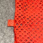 Lululemon Sweat Your Heart Out Cropped Short Sleeve Approx Size 6 Hot Sunset Photo 2