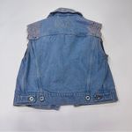 Rabanne Lace Denim Vest Size 38 Blue Photo 3