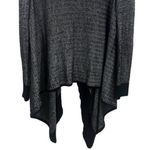 St. John  Navy Chevron Print Drape Front Wool Blend Cardigan Old Money Capsule L Photo 6