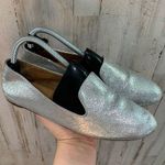 J.Crew Addie Crackled Metallic Loafers Flats Photo 0